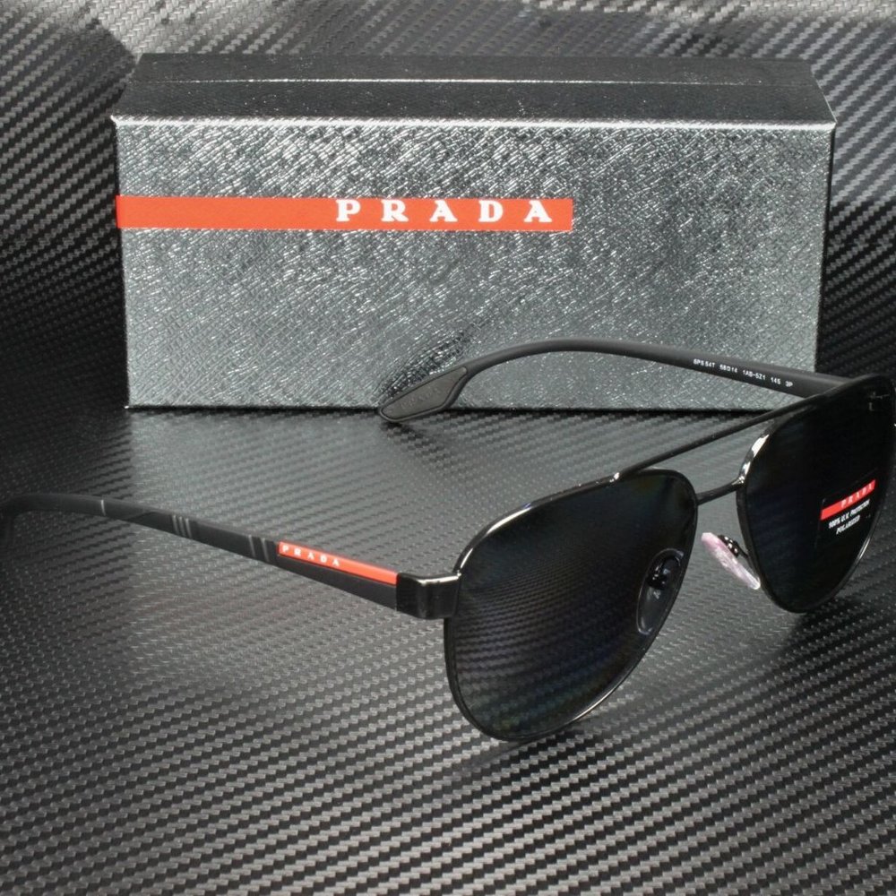 Prada Men's Black Polarized Sunglasses! - Picture 3 of 4